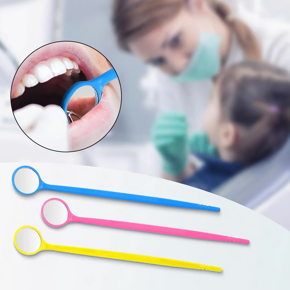 100pcs Dental Mouth Mirror Dis - Teeth Whitening Home ulasan dan harga