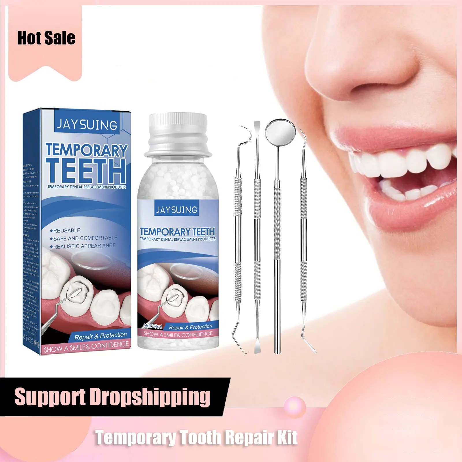 Temporary Tooth Repair Kit Den - Teeth Whitening Before And After ulasan dan harga