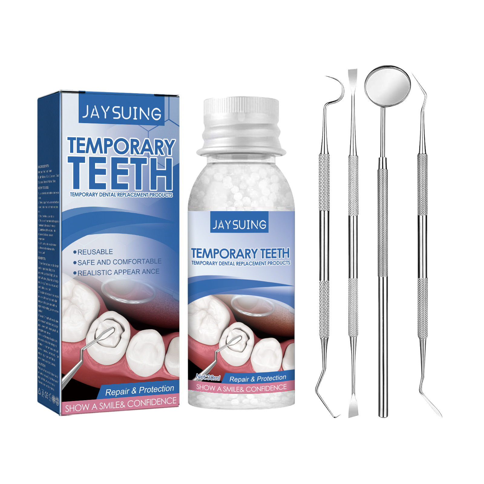 Temporary Tooth Repair Kit Den - Teeth Whitening Before And After ulasan dan harga