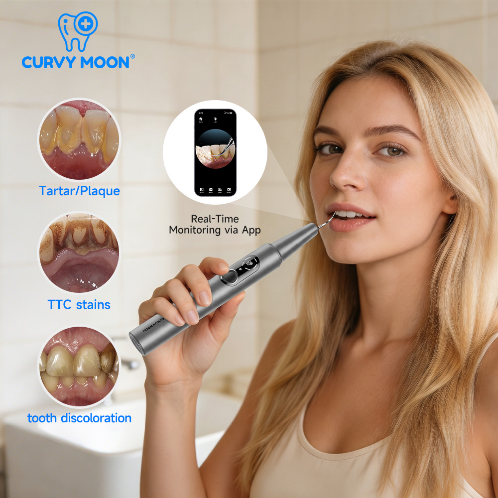 CURVY MOON Visible Electric Ul - Teeth Whitening Home ulasan dan harga