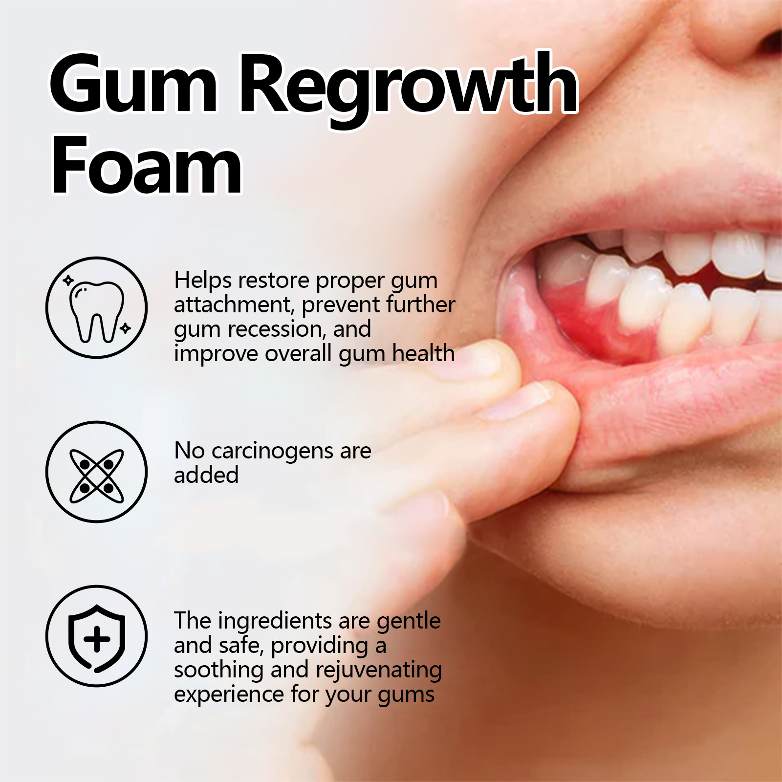 Gum Repair Foam Mousse Toothpa - Teeth Whitening Foam ulasan dan harga