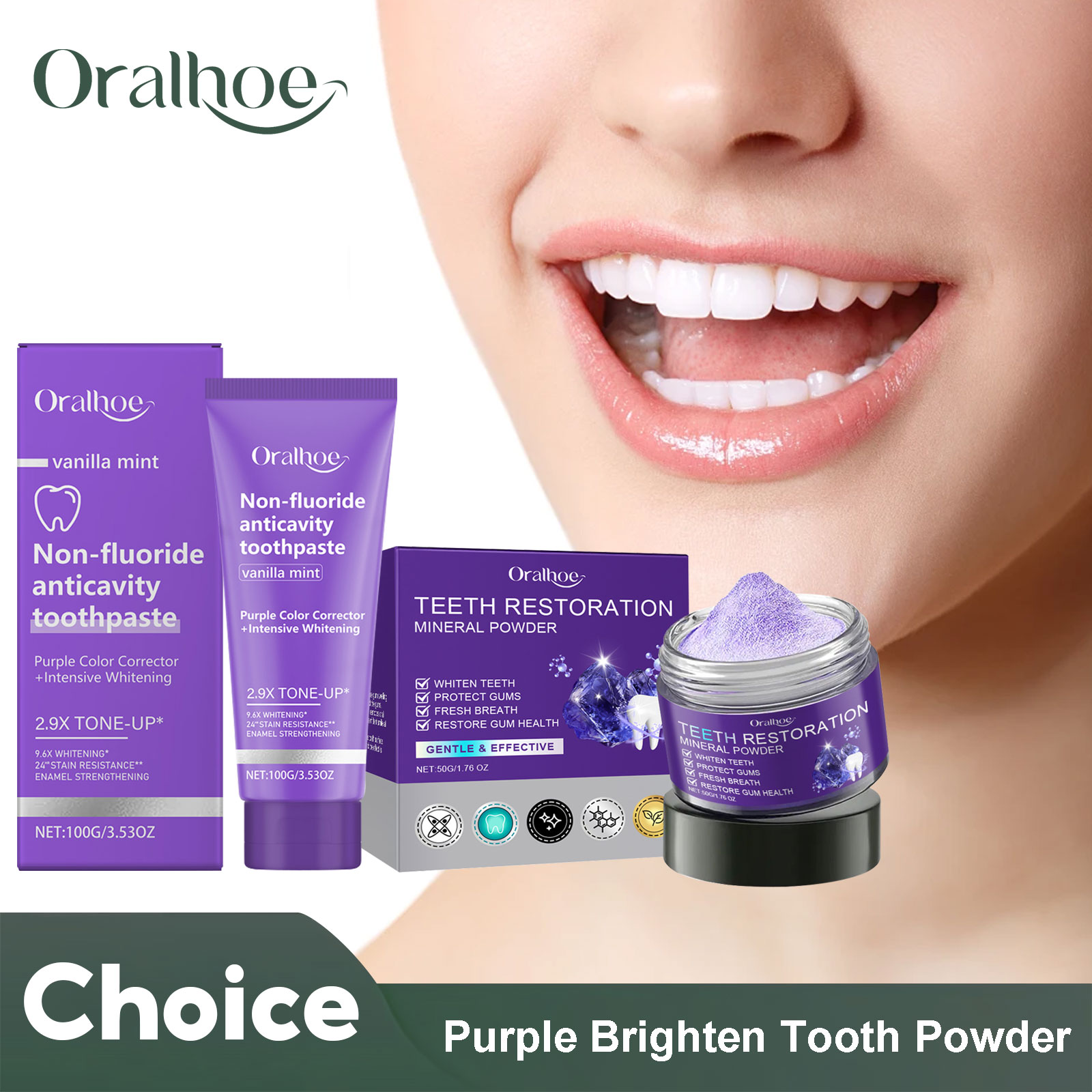 Teeth Restoration Mineral Powd - Teeth Whitening Essence ulasan dan harga