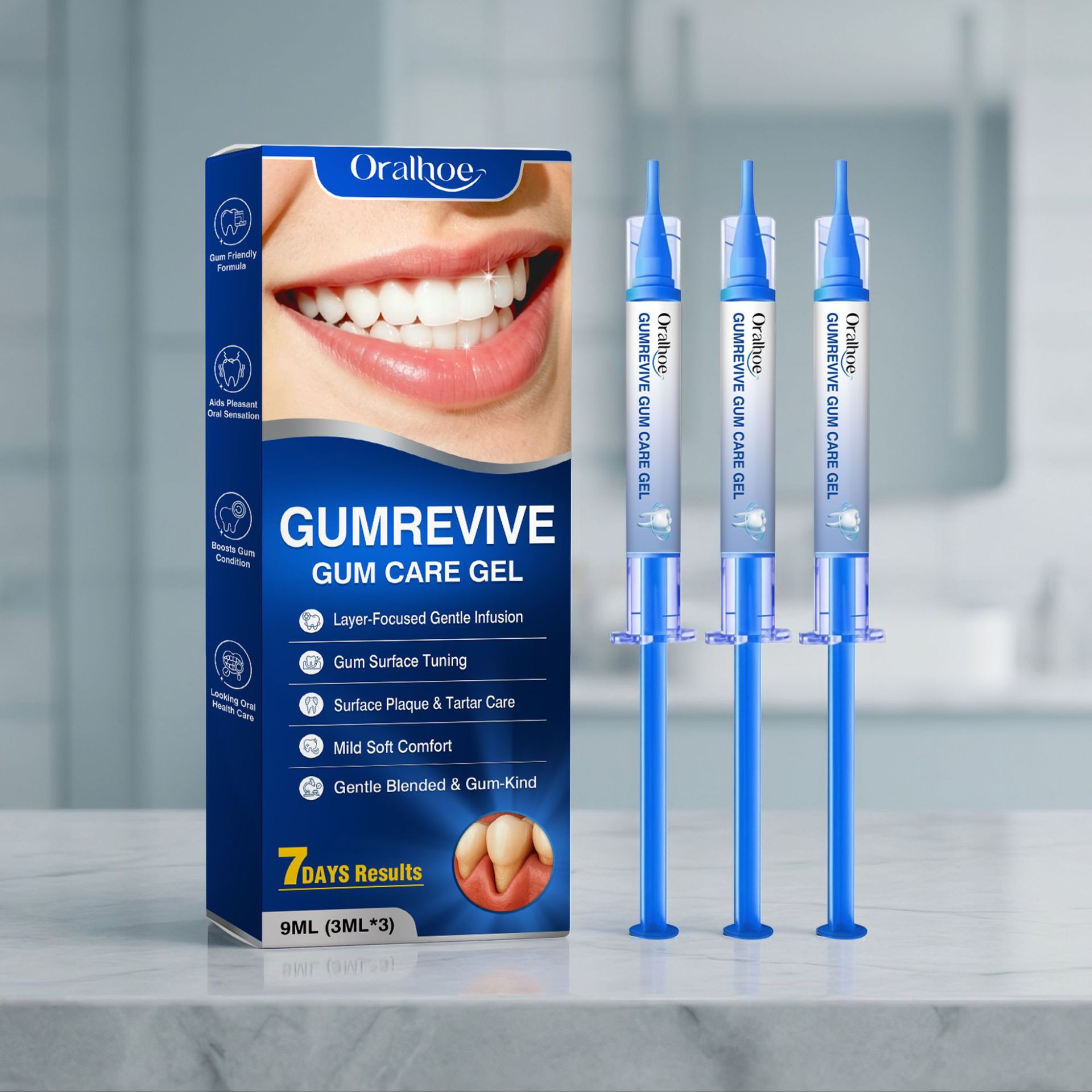 Oral Care Gel 3Pcs Gum Cleanin - Teeth Whitening Before And After ulasan dan harga