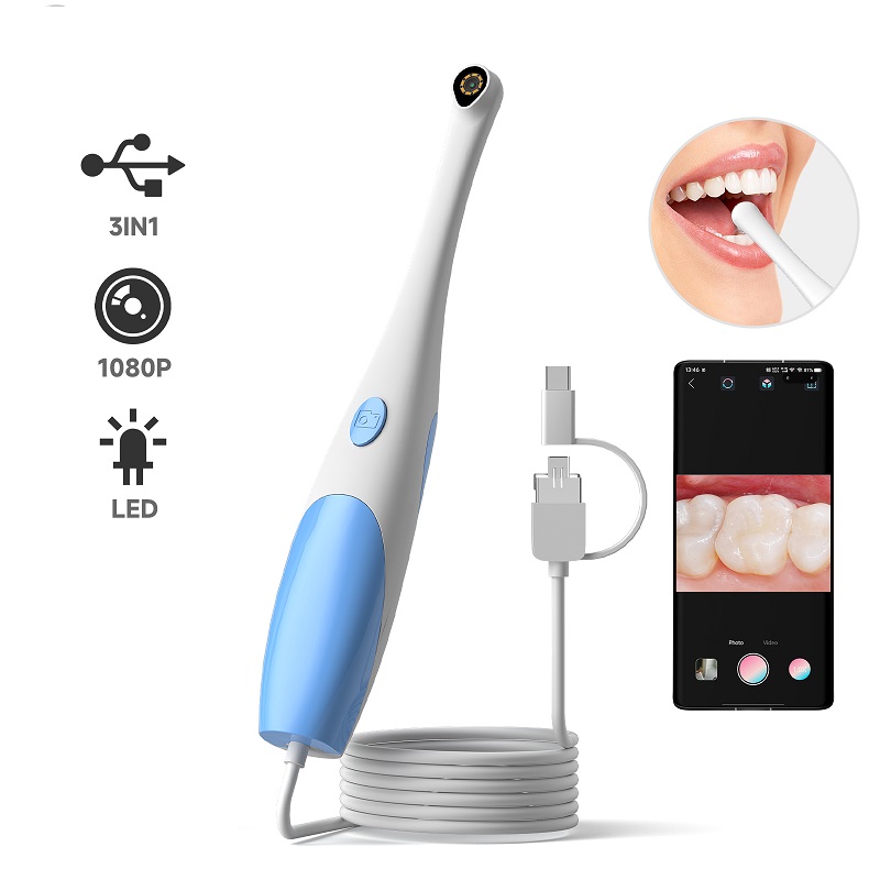 TYPE-C Oral Endoscope Handheld - Teeth Whitening Video ulasan dan harga