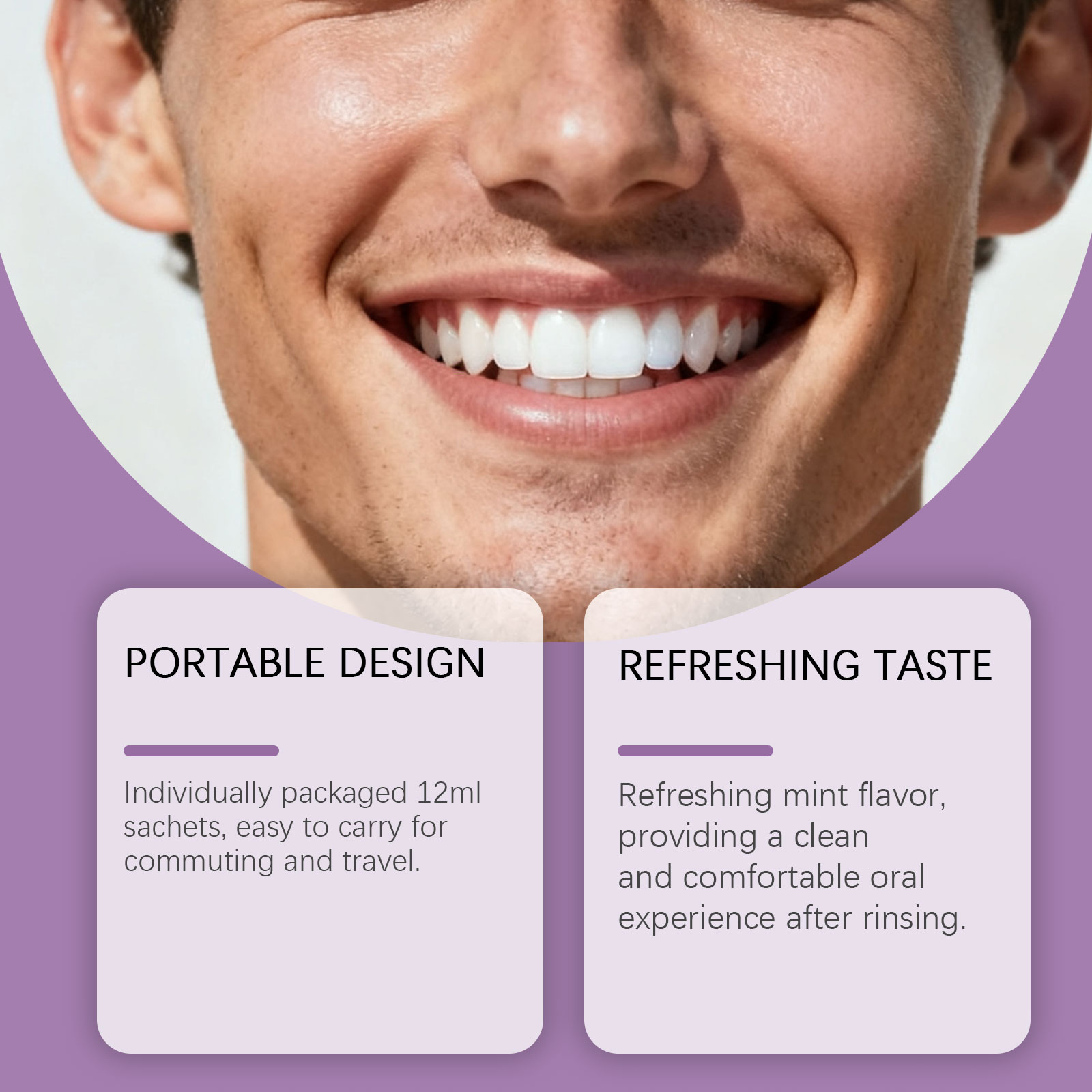 Purple Mouthwash For Teeth Whi - Teeth Whitening Xylitol Gum ulasan dan harga