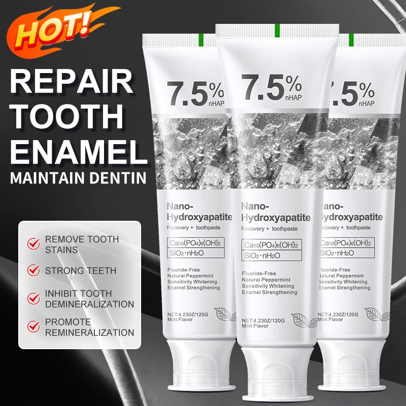 7.5% Hydroxyapatite Probiotic  - Teeth Whitening Toothpaste ulasan dan harga